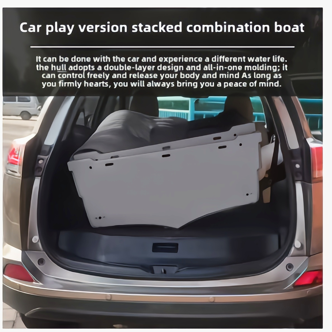 💝 Last Day For Clearance🚀Car Portable Stacking Boat Amusement High Density Fishing Boat Small Sightseeing
