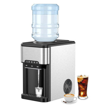 3-in-1 Water Cooler Dispenser with Ice Maker & Child Safety Lock for Home