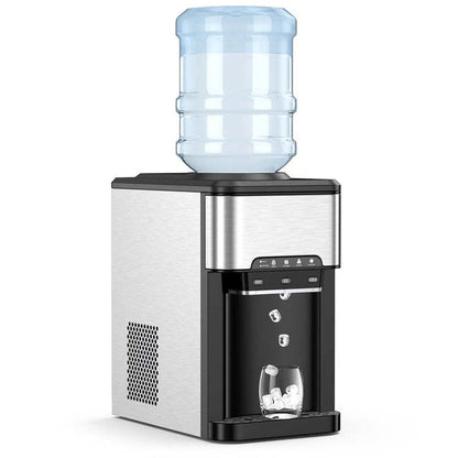 3-in-1 Water Cooler Dispenser with Ice Maker & Child Safety Lock for Home